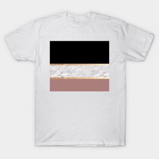 Black and gold marble T-Shirt